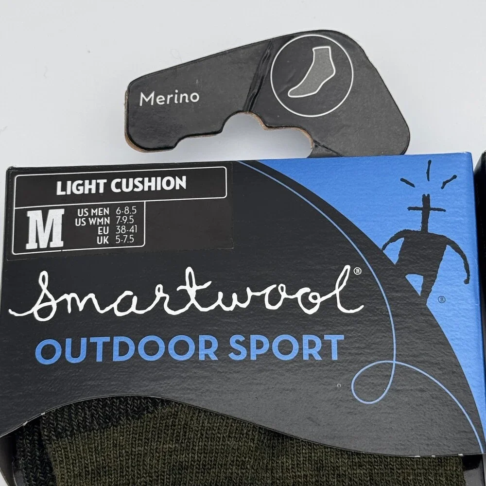 SmartWool Socks Mens Medium Outdoor Sport Light Cushion Merino Wool Blend NEW